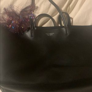Victoria Secret large black shoulder bag